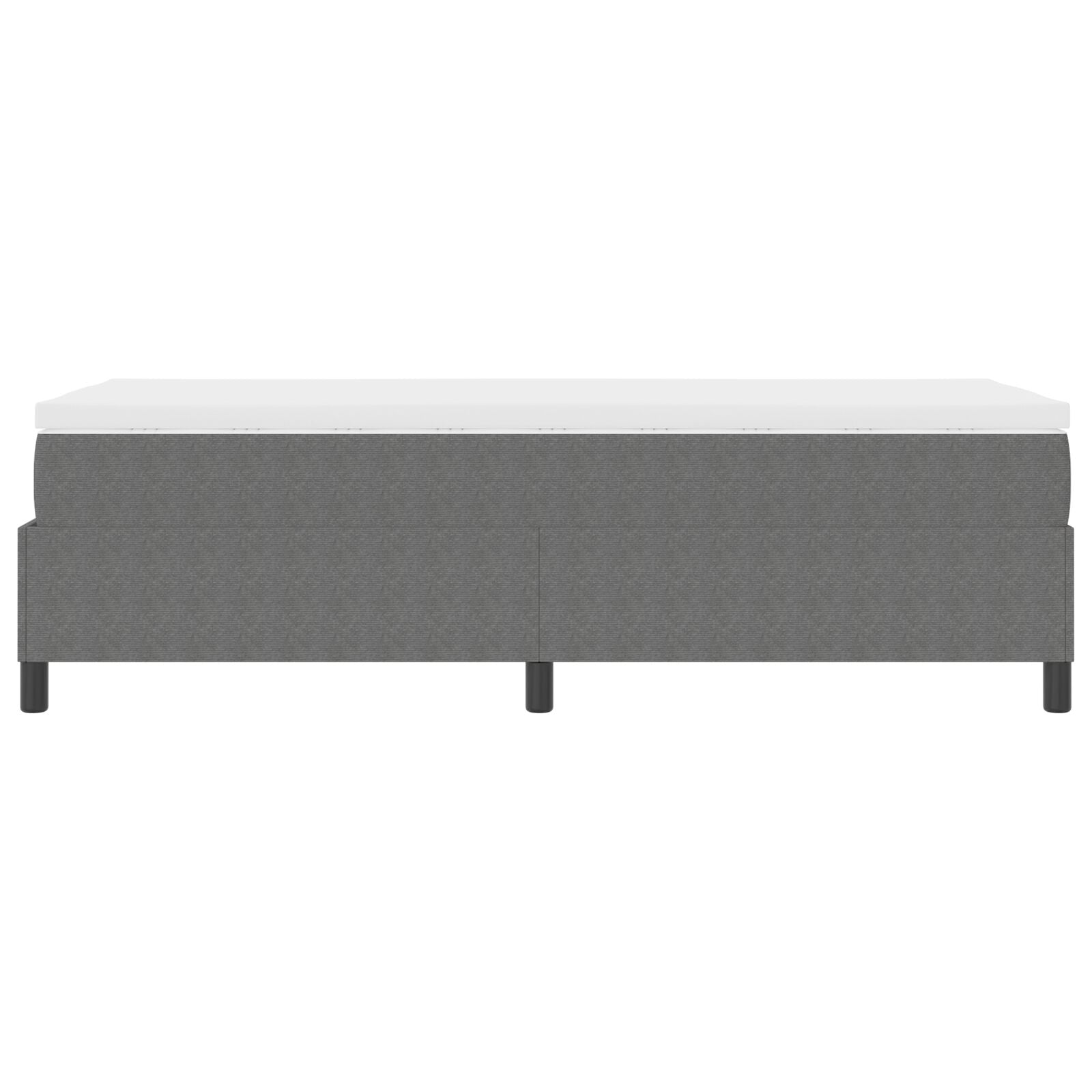 Boxspringbed Met Matras Lichtgrijs 100X200 Cm Corduroy Stof