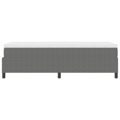 Boxspringbed Met Matras Lichtgrijs 100X200 Cm Corduroy Stof
