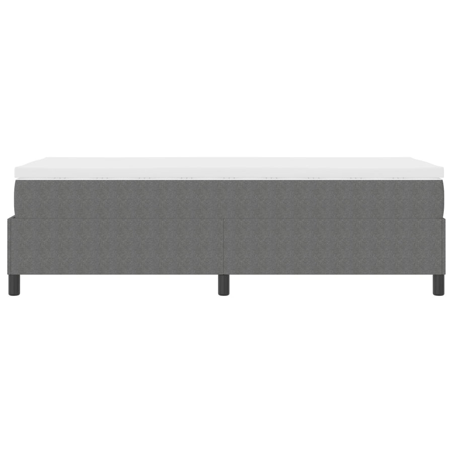 Boxspringbed Met Matras Lichtgrijs 100X200 Cm Corduroy Stof