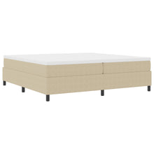 Boxspring Bed Katoenen Stof Lichtgroen grijs 200 x 200 cm