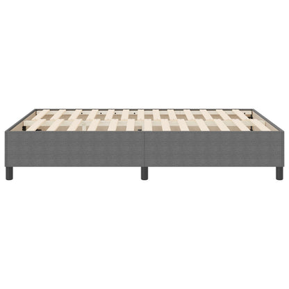 Boxspring Bed Corduroy Stof Lichtgrijs 140 x 200 cm