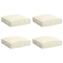 Palletkussens Voor Zitplaatsen 4 Stuks 40X40X8 Cm Oxford Stof Crème