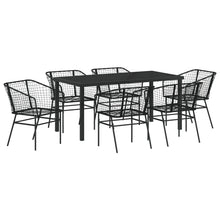 Set Van 4 Zwart Pe Rattan Middel Uv-Bestendig Tuinstoel