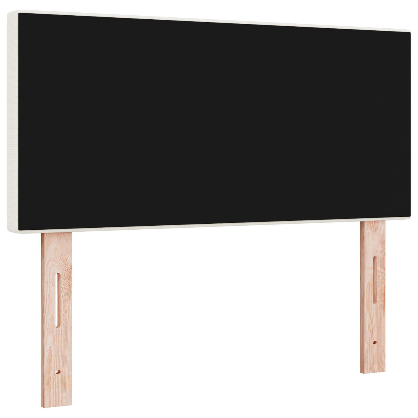 Hoofdbord Effen Design Korduroy Stof Crème 100 cm Laag hoofdbord