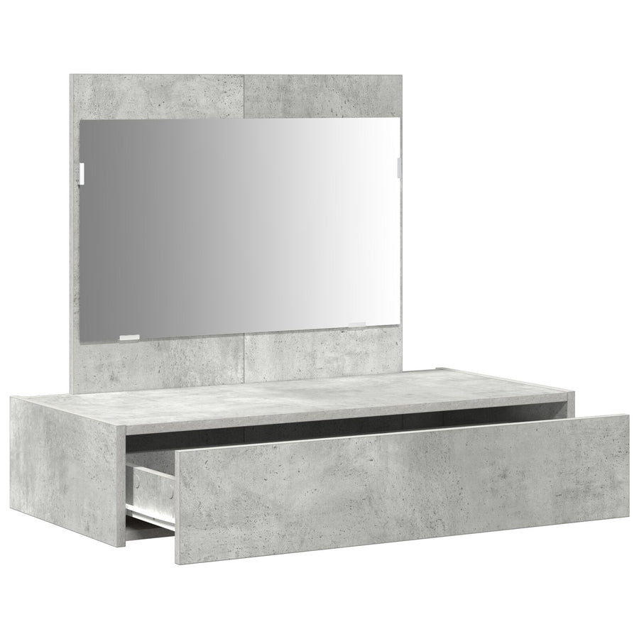 Wandkaptafel 83 x 40 x 70 cm Betonnen Grijs zonder LED
