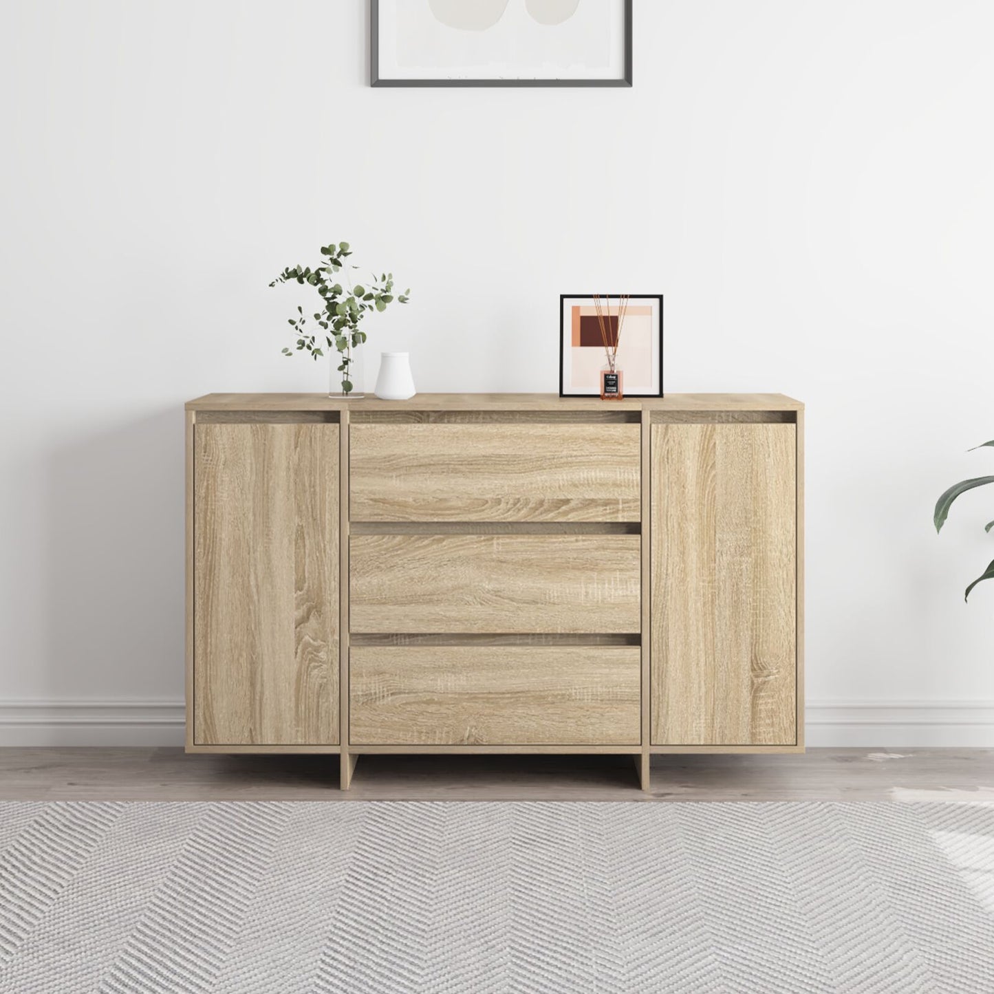 Sideboard Sonoma Eiken Gefabriceerd Hout Buffet Sideboard