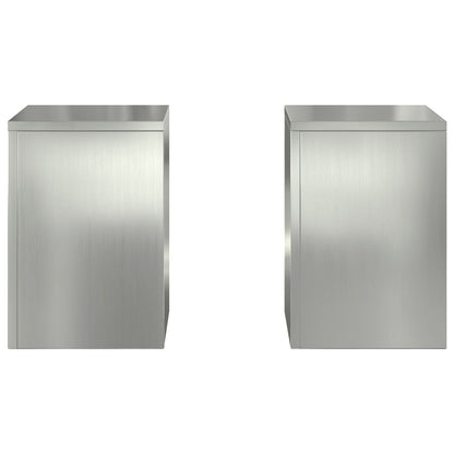 Buiten Plantenstandaards Pilar 2 Stuks 24X24X35 Cm Gegalvaniseerd staal 2x (35 cm)