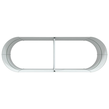 Tuin Verhoogd Bed Gegalvaniseerd Staal 240 x 80 x 81 cm Groen