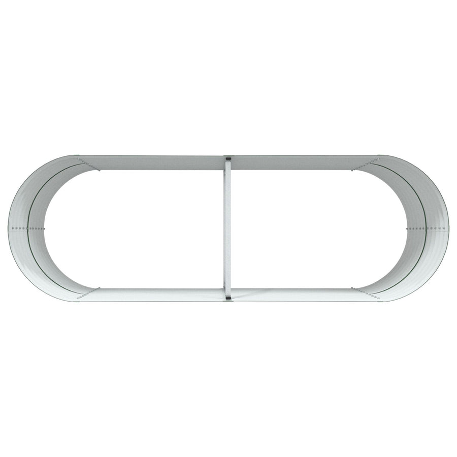 Tuin Verhoogd Bed Gegalvaniseerd Staal 240 x 80 x 81 cm Groen