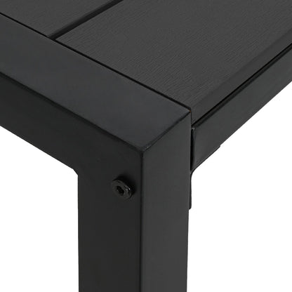 Tuinbank 100 Cm Staal En Wpc Zwart