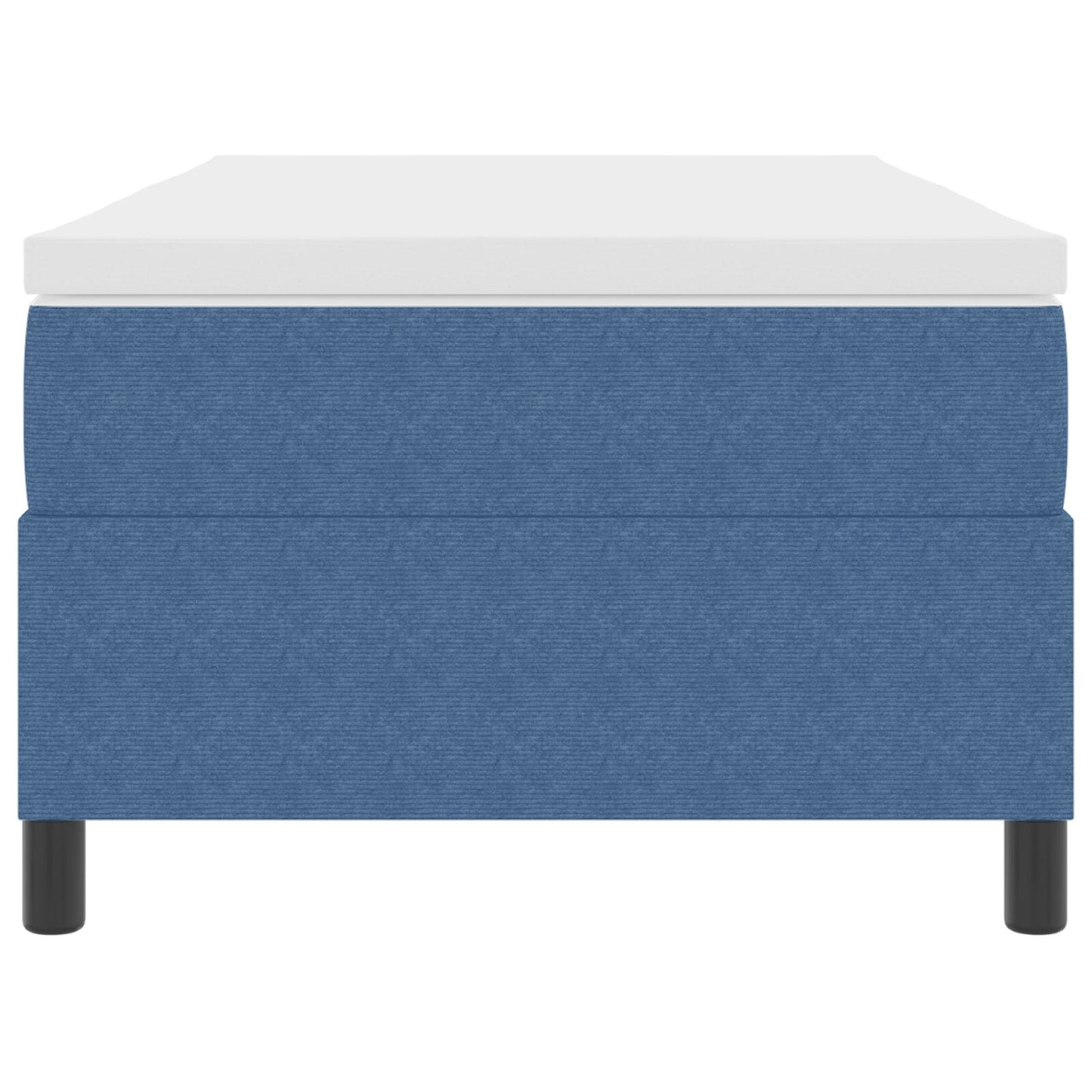 Boxspringbed Met Matras Blauw Corduroy Stof 90 X 190 Cm