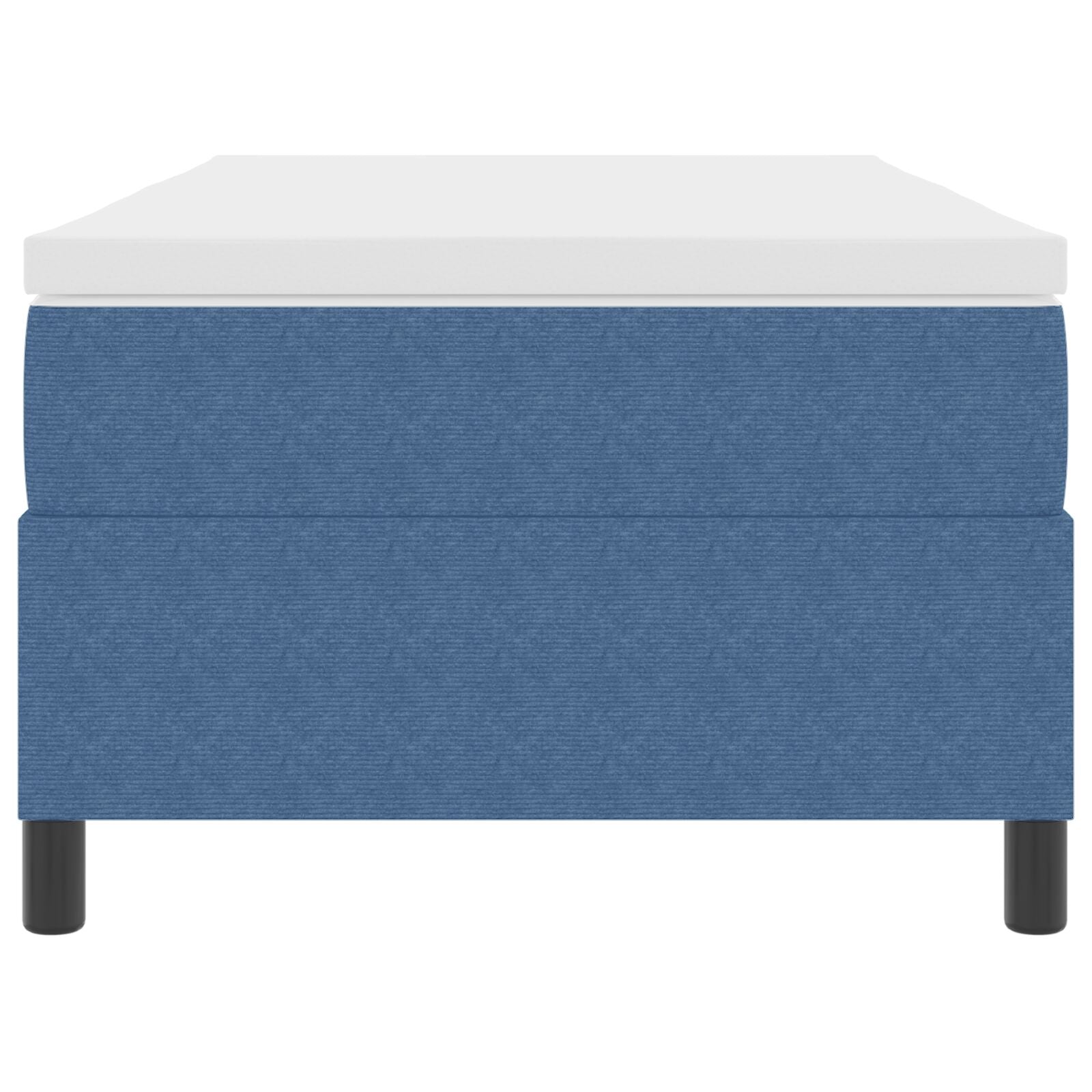 Boxspringbed Met Matras Blauw Corduroy Stof 90 X 190 Cm
