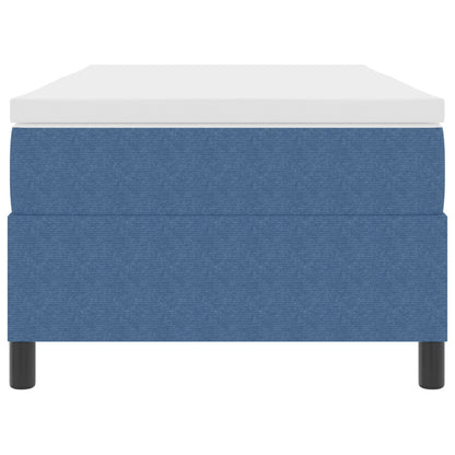 Boxspringbed Met Matras Blauw Corduroy Stof 90 X 190 Cm