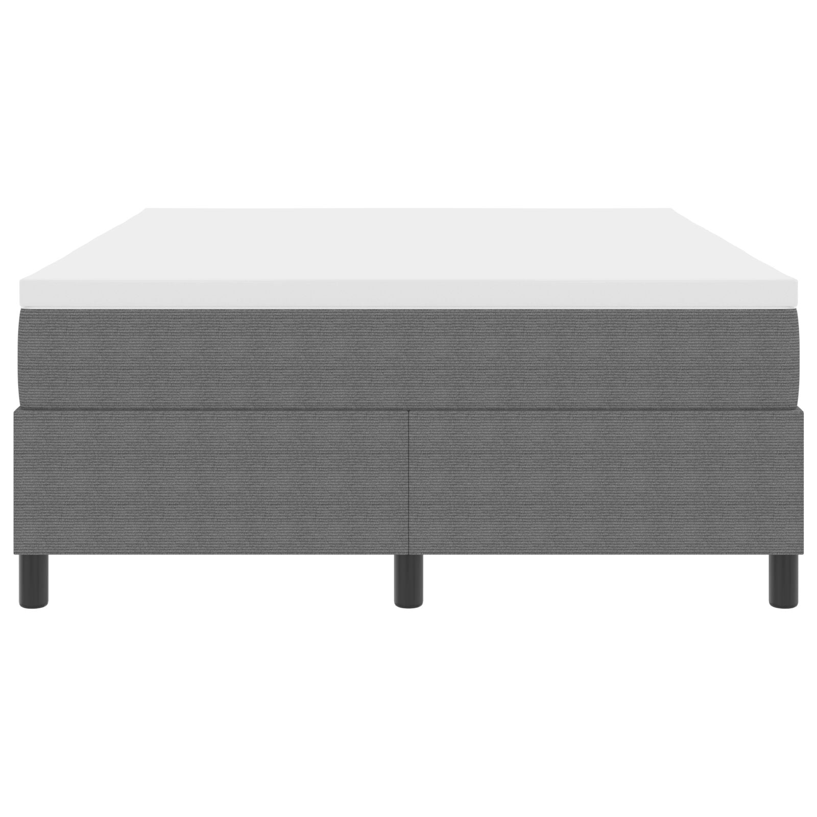 Boxspringbed Met Matras Lichtgrijs 160X200 Cm Corduroy Stof