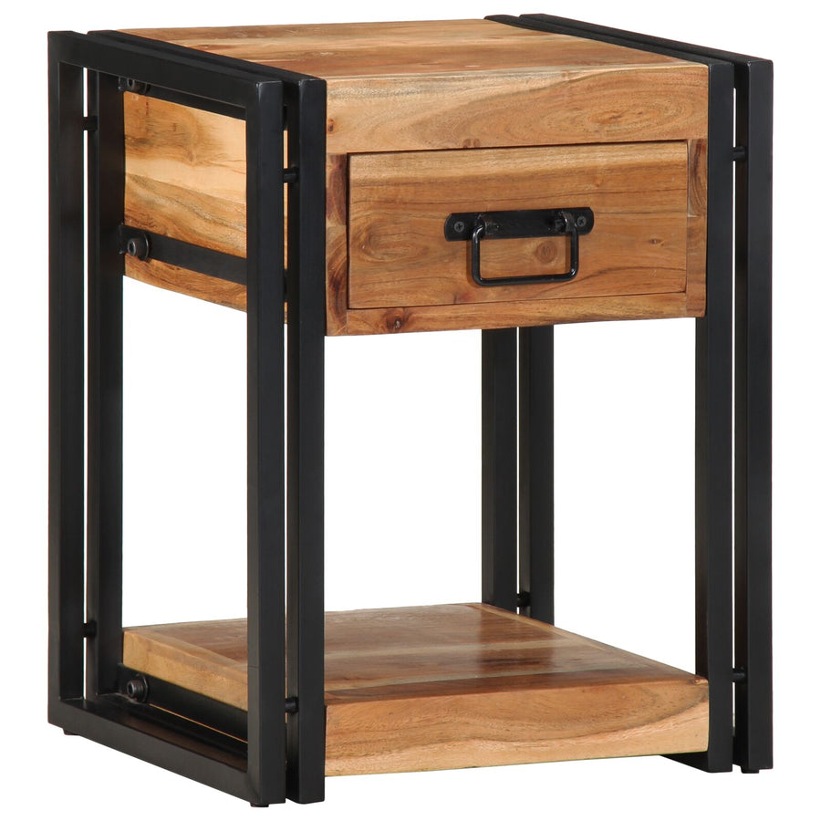 Nachtkasten 2-Pack 40 x 35 x 50 cm Massief acaciahout
