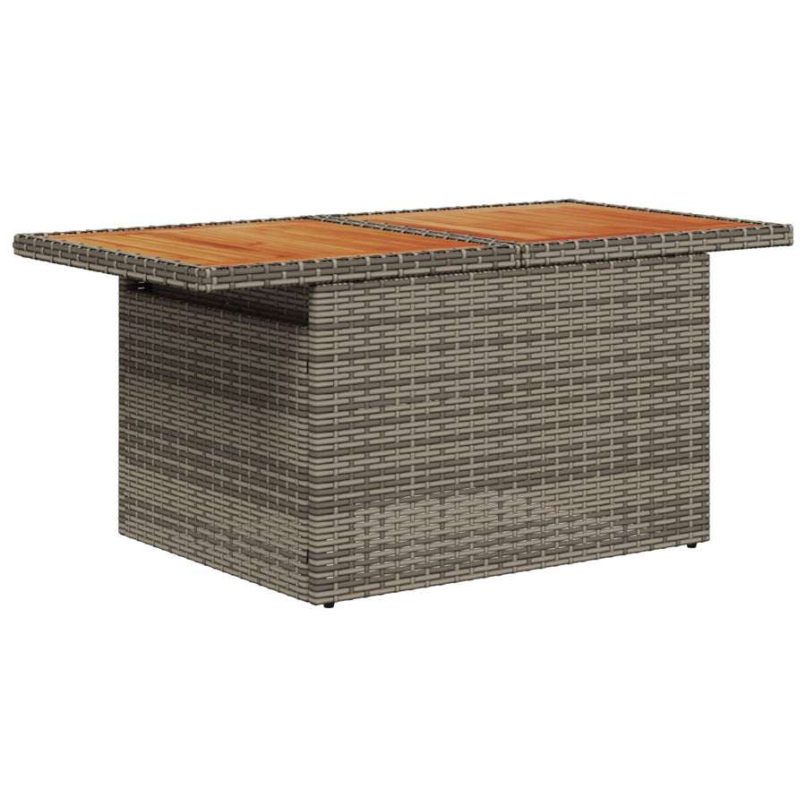 6-Delige Tuin Sofa Set Met Kussens Grijs Poly Rattan
