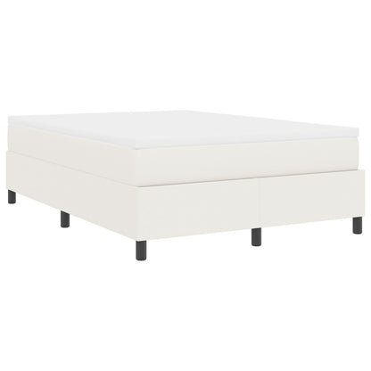 Boxspringbed Met Matras Crème 160X200 Cm Corduroy Stof