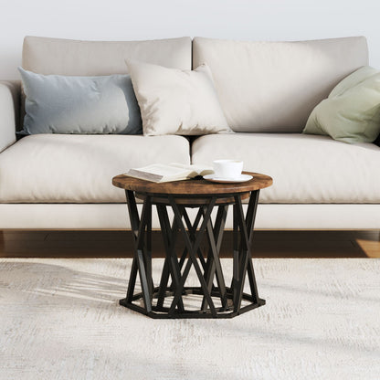 Nesting Bijzettafels 2-Delige Set Mdf Gerookt eiken