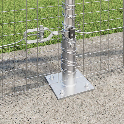Heipalen Set Set Van 2 Gegalvaniseerd Staal 10 X 1 M Duurzaam Gegalvaniseerd Staal