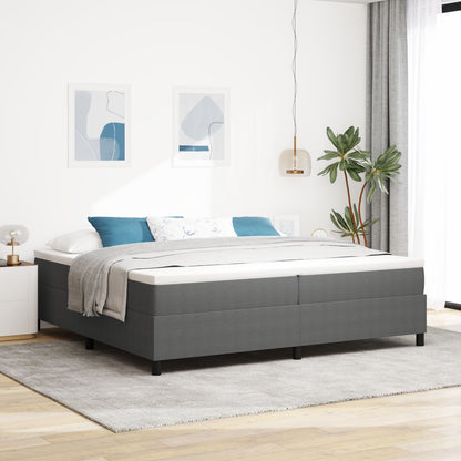 Boxspringbed Corduroy Stof Lichtgrijs 200 x 200 cm