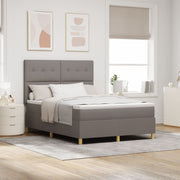 Boxspringbed 160x200 cm taupe stof