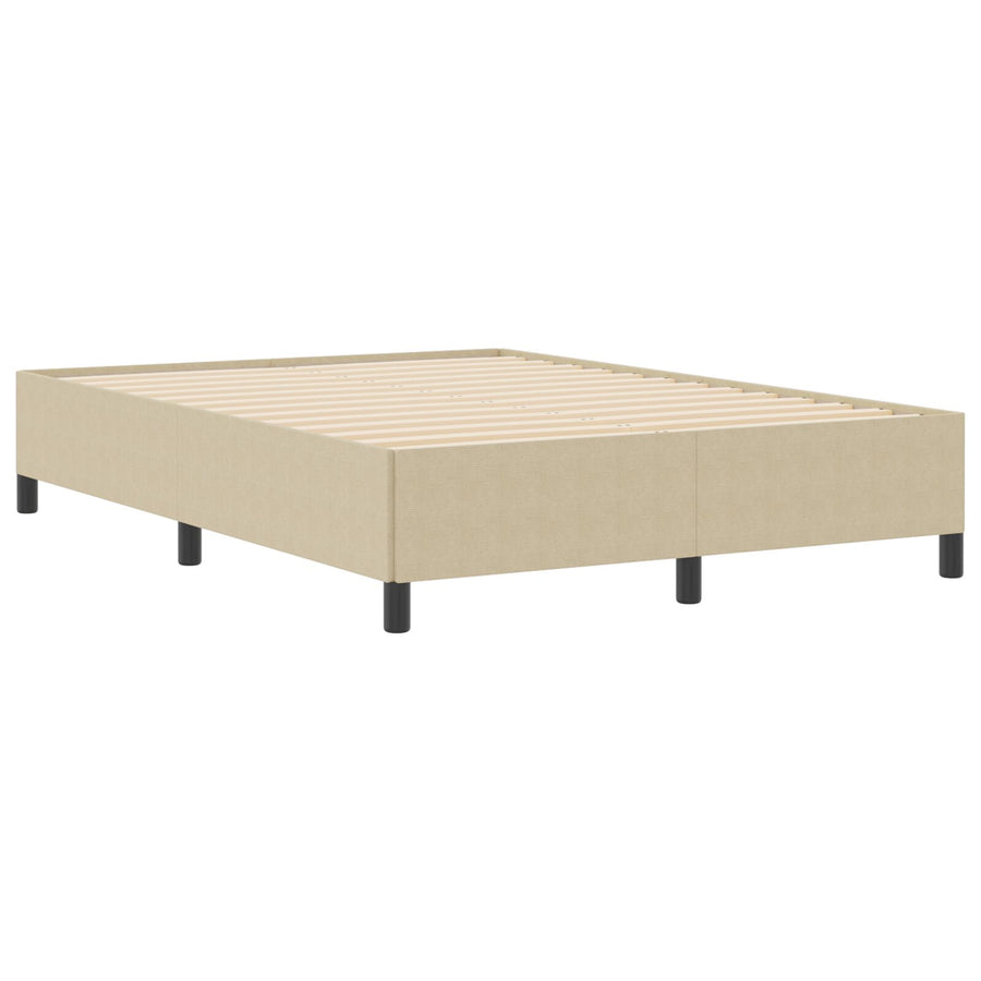 Bedframe Katoenen Stof Lichtgroen Grijs 160 x 200 cm