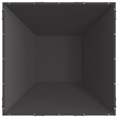Vuurplaats Vierkant Zwart 80X80X40 Cm Staal