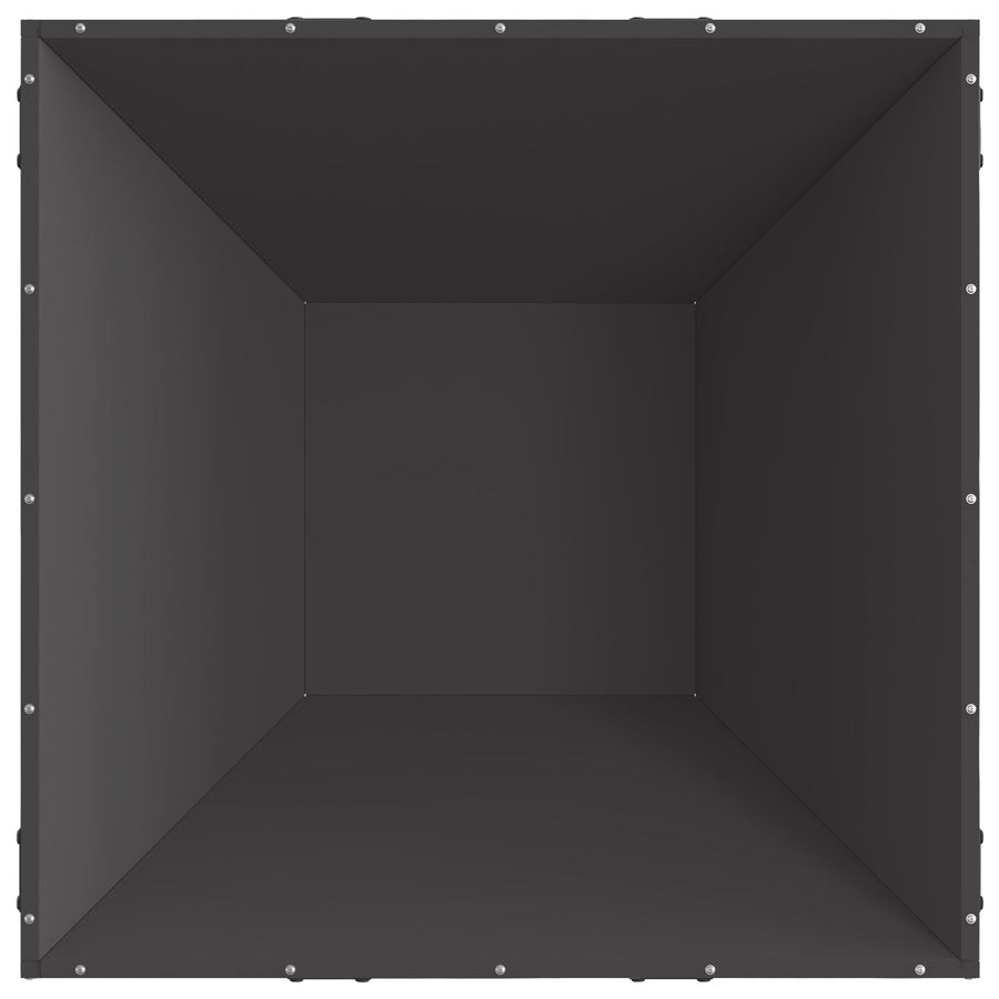 Vuurplaats Vierkant Zwart 80X80X40 Cm Staal