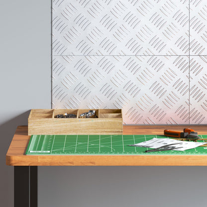 Aluminium Checker Plaaten 4 Stuks Antislip 40X20 Cm 40 x 20 x 0.3 cm Rechthoekig