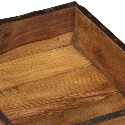 Plateau 31X29X10 Cm Massief Hout Gerecycled 29 x 31 x 10 cm
