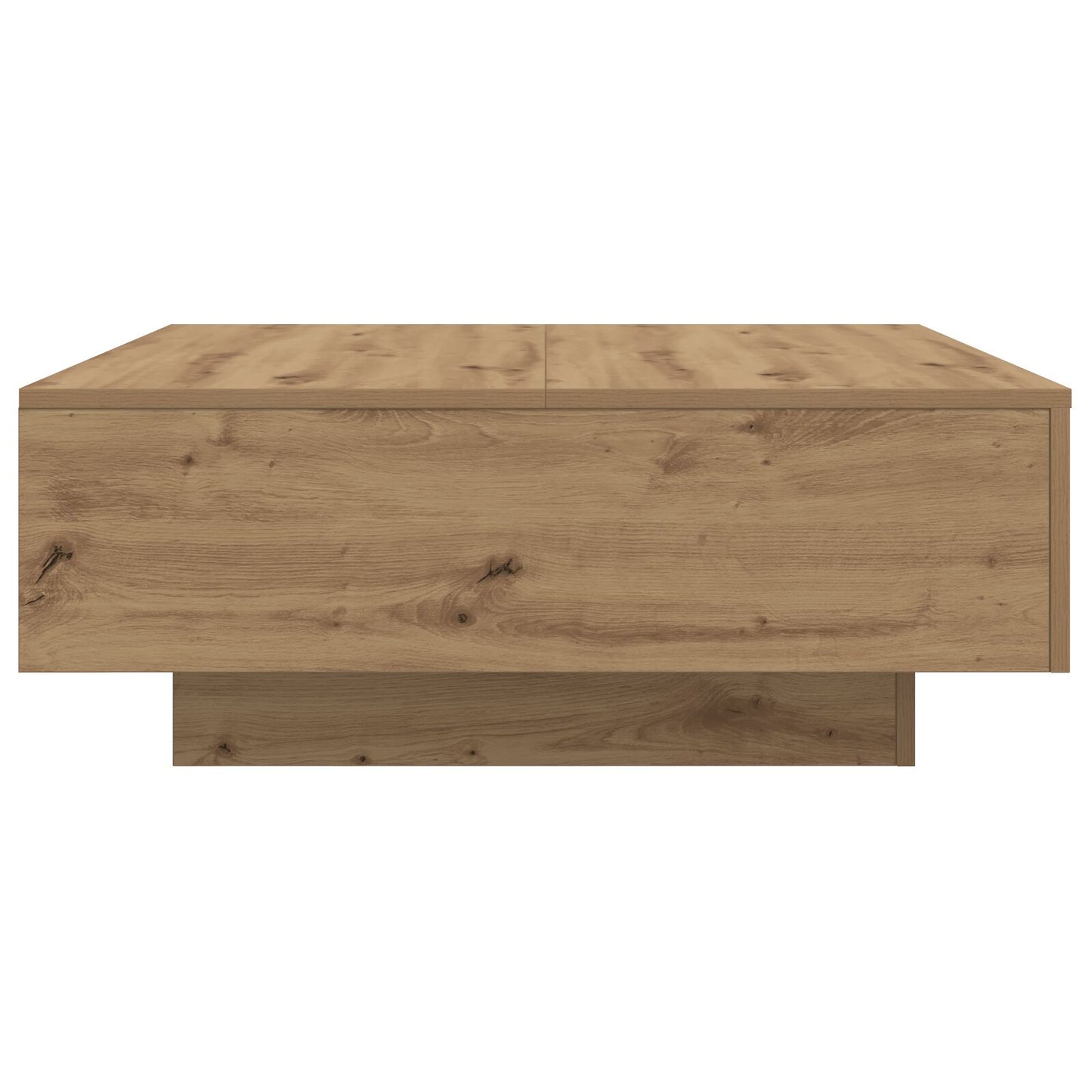 Salontafel Met Led-Lampen Artisan Eik 80X80X31 Cm