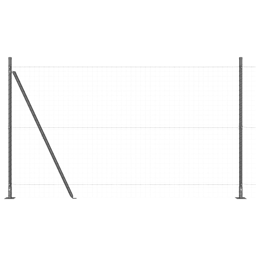 Fence Posts Set Van 104 Beton 3.2 X 3.2 X 83.5 Cm Grijs 160 cm 52x betonnen paal