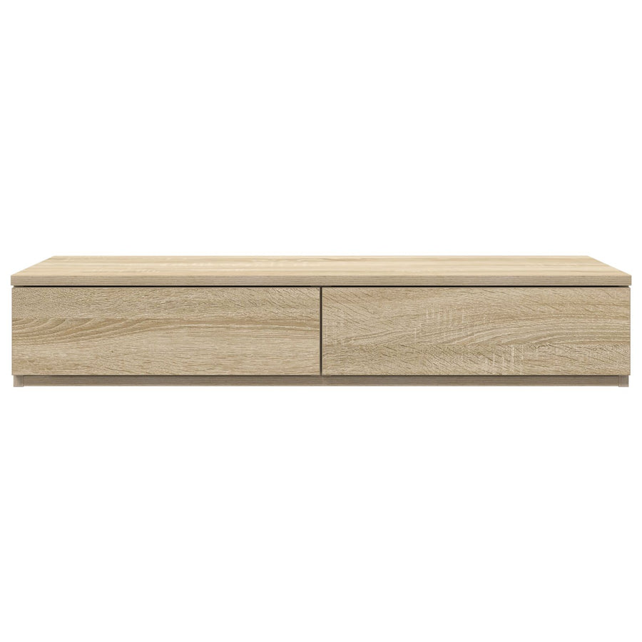 Bedlades 75X36,5X16,5 Cm Geprocessed Hout Sonoma eiken 75 x 36.5 x 16.5 cm