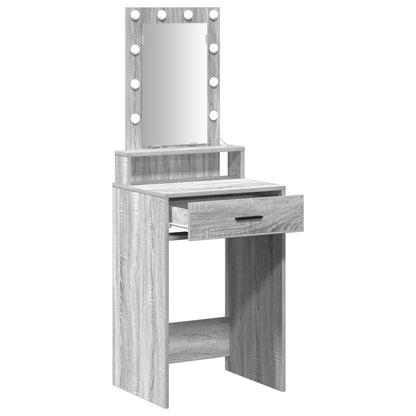 Kaptafel Met Led-Verlichting Grijs sonoma 50 x 41 x 140 cm