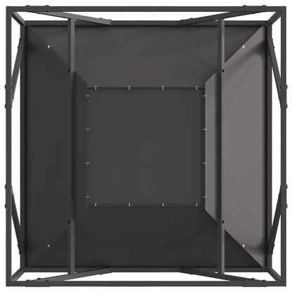 Vuurplaats Vierkant Zwart 80X80X40 Cm Staal