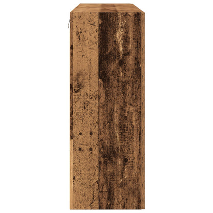 Wandkast Set Van 2 Oude Hout Massief Hout 139 X 34 X 90 Cm