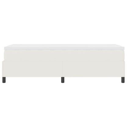 Boxspringbed Met Matras Crème 80X200 Cm Corduroy Stof
