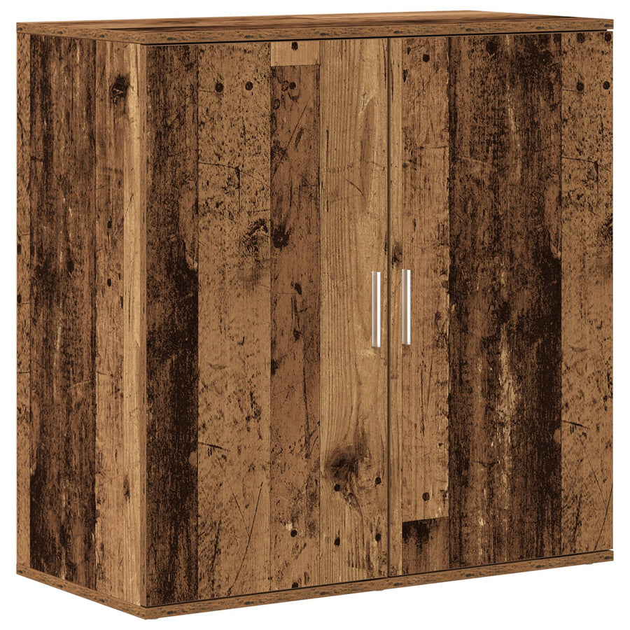 Sideboard Oud Hout 79X38X80 Cm Gelaagd Hout