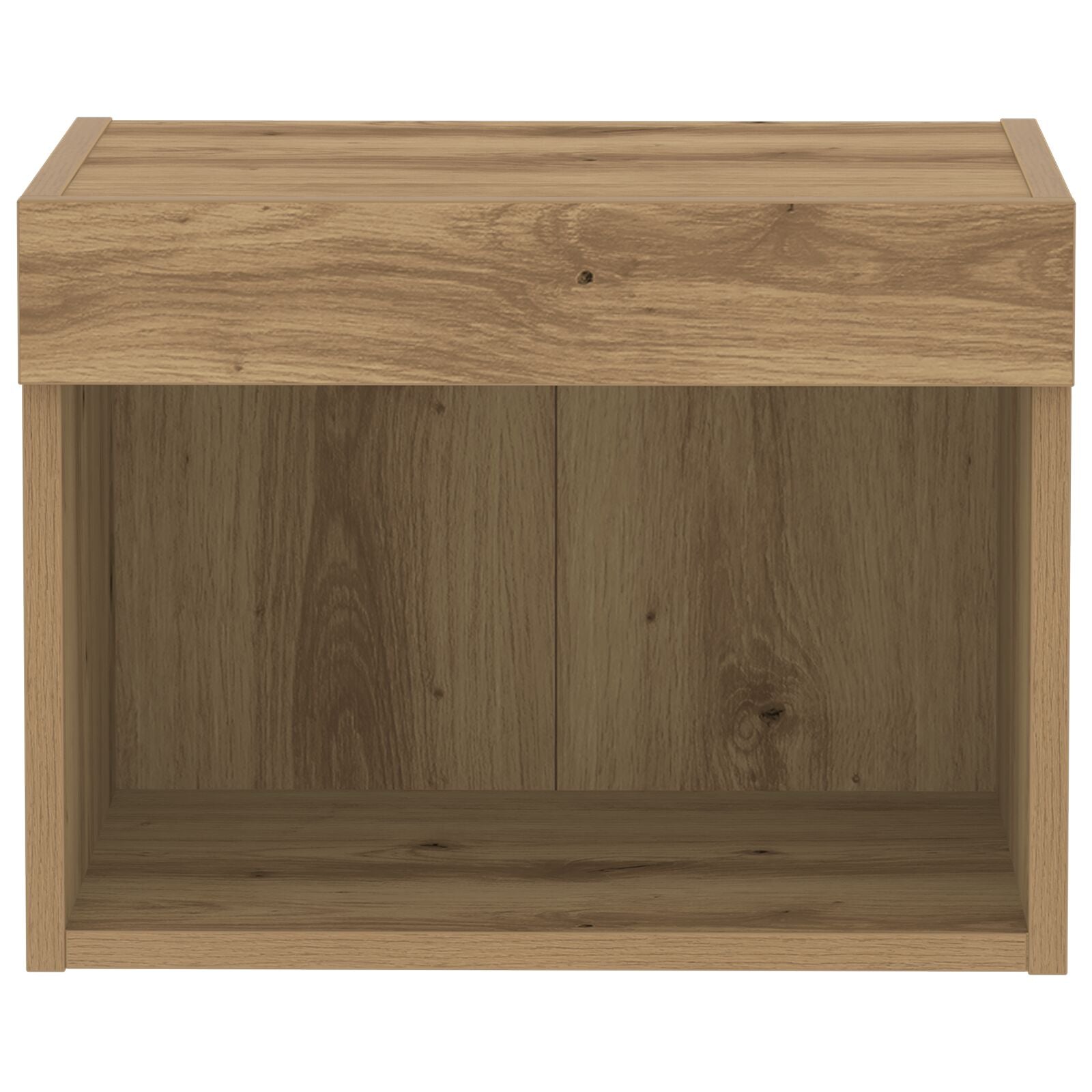 Wandkast Met Led-Verlichting Artisan Eiken 40X30X30 Cm