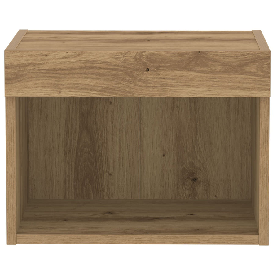 Wandkast Met Led-Verlichting Artisan Eiken 40X30X30 Cm