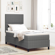 Boxspringbed 100x200 cm lichtgrijs met matras