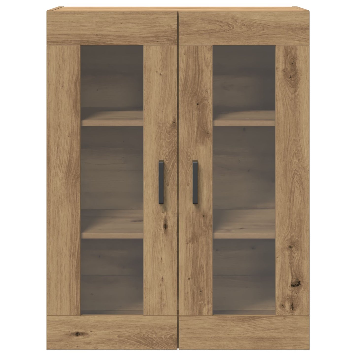 Wandkast Met Glazen Deuren Artisan Eiken 69.5X34X90 Cm