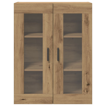 Wandkast Met Glazen Deuren Artisan Eiken 69.5X34X90 Cm