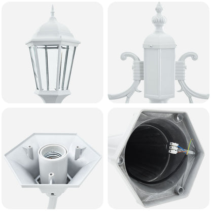 Tuinlamp Wit Aluminium 68 X 20 X 235 Cm Duurzaam Tuinlamp