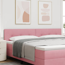 Hoofdbord Knopen Gevuld Velvet Roze 200 cm Laag hoofdbord