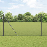 Afrasteringspaal 10 x 1,6 m grijs