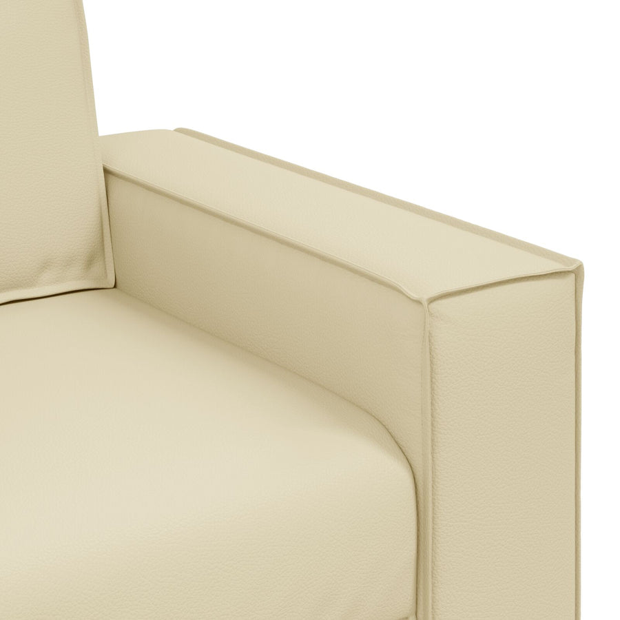 Loveseat Bank Kunstleer Crème 120 cm
