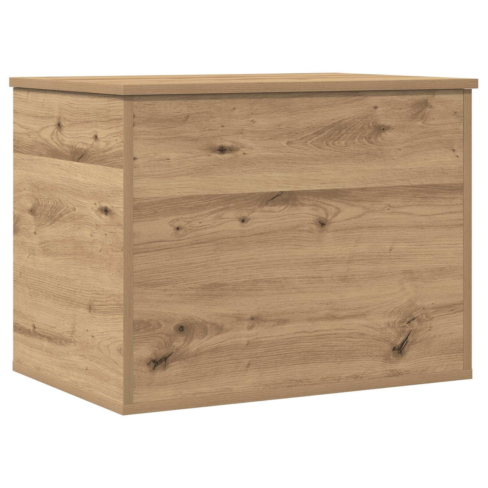 Opbergdoos Met Deksel Artisan Eiken 60X42X46 Cm Gelaagd Hout