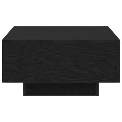 Salontafel Zwart Eiken 90X60X31 Cm Gelaagd Hout