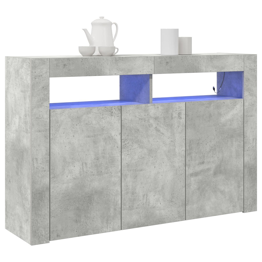 Sideboard Engineered Hout 116 X 30 X 75 Cm Beton grijs